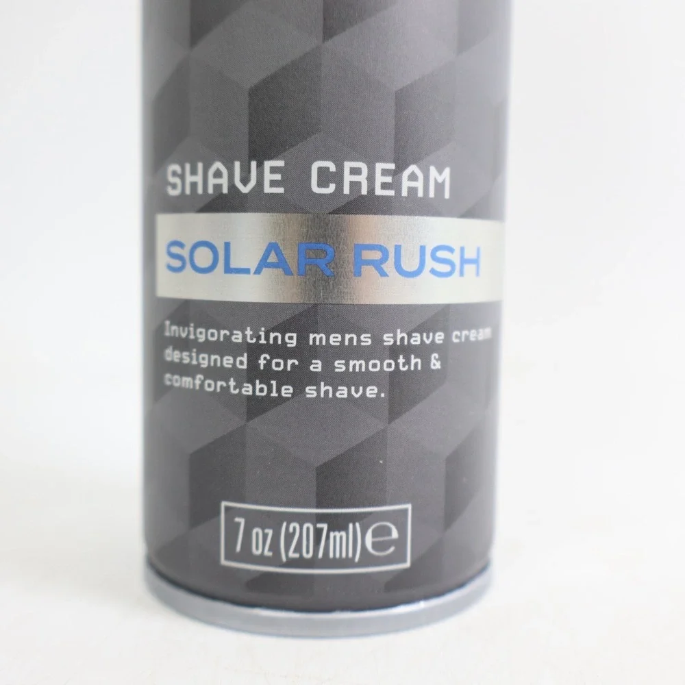 3 PACK White Rain Men's Collection Shave Cream Solar Rush 7 oz Each